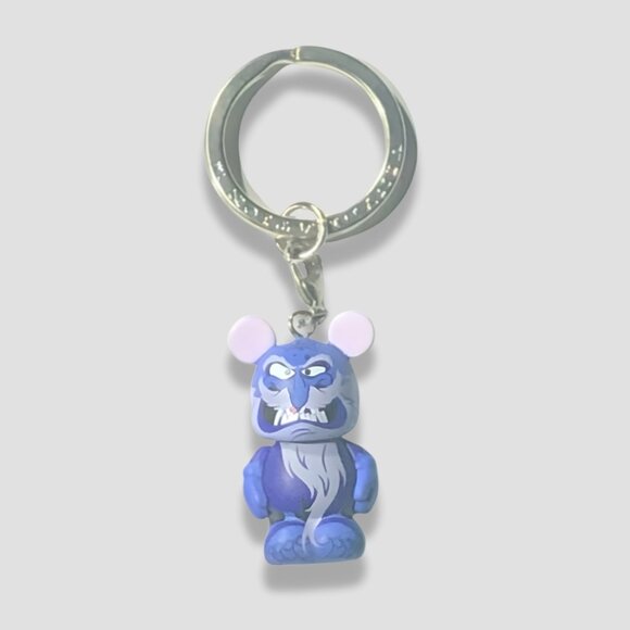 NWOT Disney Vinylmation Jr Keychain Aladdin Cave of Wonders Jafar Old Man Purple - Picture 3 of 7
